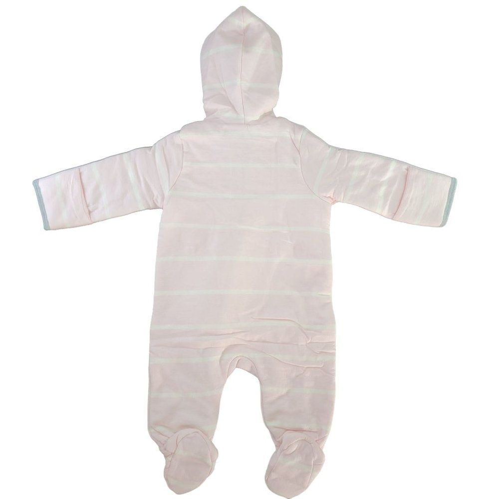 Burt's Bees Baby Blossom Winter Stripe Footie Romper Sz 3-6 months - Picture 2 of 9